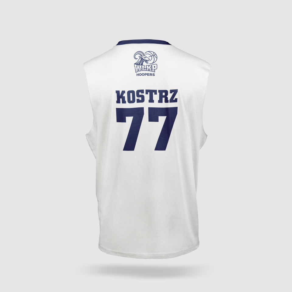 koszulka z logo dla drużyny koszykówki tył